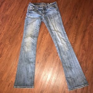 Miss Me light wash jeans - 28 with 32.5 inseam